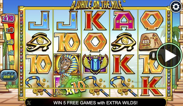 Spesialfunksjoner i A While on the Nile som får automaten til å skille seg ut