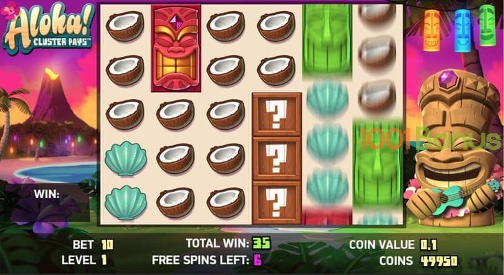 How to play the Aloha Cluster Pays Slot