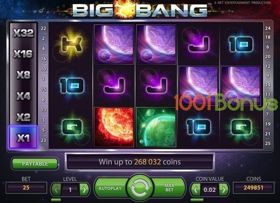 Wie man einen Big Bang Slot spielt