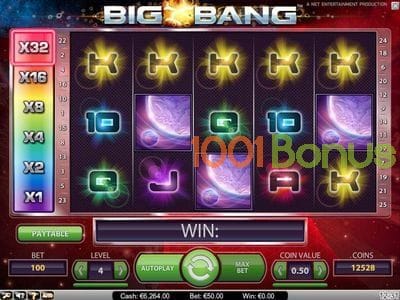 Bonusspiel des Slots Big Bang