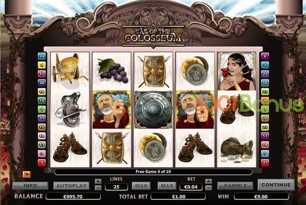 Free Call of The Colosseum slots