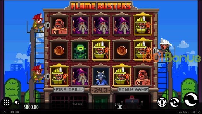 Recenzja automatu Flame Busters: Retro-przygoda z dużymi wygranymi