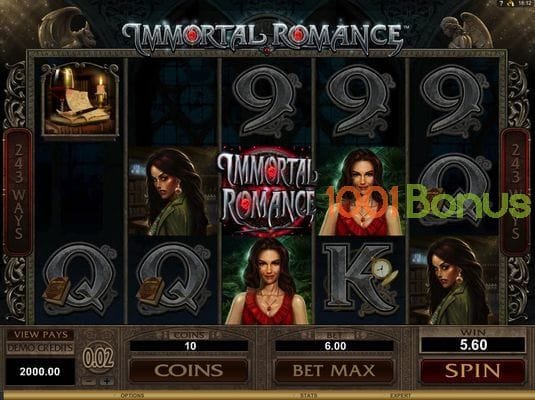 Free Immortal Romance slots