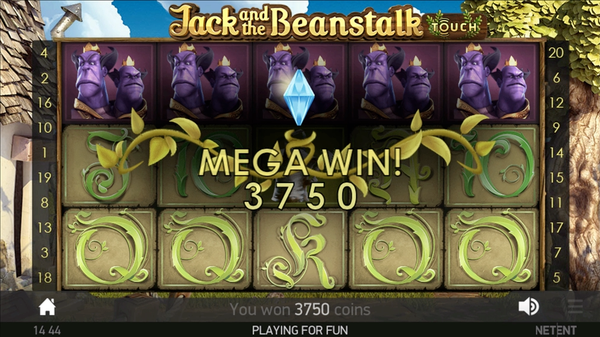 Symboler på hjulen av online-slots Jack and the Beanstalk