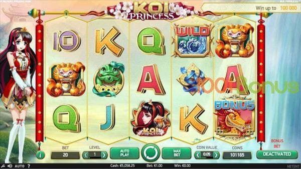 Die Symbole von Koi Princess Spielautomat