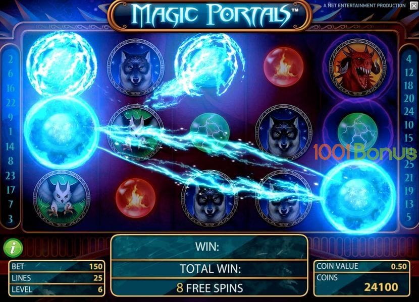 Bonusspiel und Freispiele Magic Portals