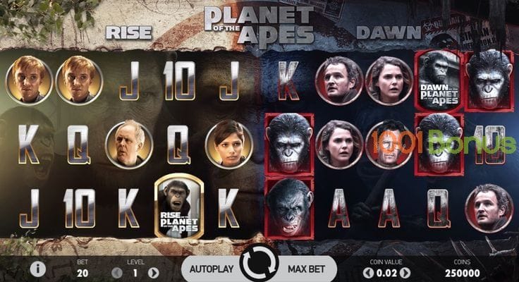 Free Planet Of The Apes slots