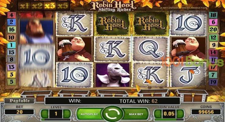 Play online on Robin Hood Shifting Riches