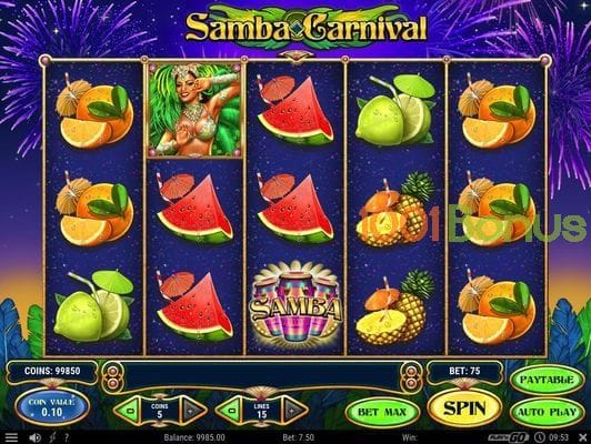 Free Samba Carnival slots