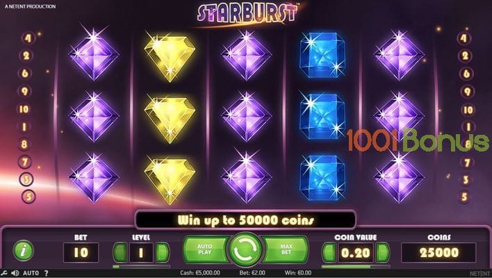 How to play online on the Starburst Machine