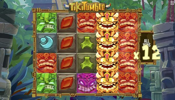 Features of the Tiki Tumble slot: Nudges, Wilds and Multipliers