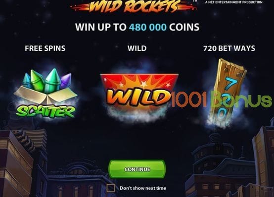 Symbole in online Slot Wild Rockets